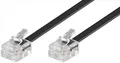 Produktbild: 10m Telefonkabel RJ11Stecker auf RJ11Stecker 4polig Western male Modularkabel