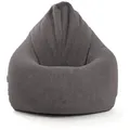 Produktbild: Mokebo Sitzsack, Anthrazit, Textil, 80x130x80 cm, Oeko-Tex®, Wohnzimmer, Hocker, Sitzsäcke, XXL Sitzsäcke