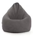 Produktbild: mokebo® Sitzsack Cord XXL für Kinder & Erwachsene in Anthrazit 'Der Tagträumer', Indoor Bean Bag mit EPS-Perlen Füllung, Bodenkissen kuschelig & weich, Sitzkissen, Liegekissen, Relaxliege drinnen