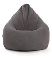 Produktbild: mokebo Sitzsack Der Tagträumer (aus Cordstoff), Bean Bag XXL aus Cord, Sitzkissen, Gaming Stuhl, Bodenkissen Anthrazit