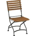 Produktbild: Dehner Klappstuhl Tegernsee, 88 x 57 x 45 cm, FSC® Akazienholz/Stahl, natur/schwarz - Hellbraun/Dunkelgrau