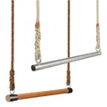 Produktbild: Sport-Thieme Trapezstange aus Holz oder Edelstahl | Trapez-Schaukel für Kinder u. Erwachsene zum einhängen | Verstellbare Seillänge: 3m, Breite: 75 cm, Ø Sprosse: 35 mm | Eigene Fertigung