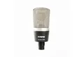 Produktbild: FAME Mikrofon (Audio Studio CM2 Großmembran Kondensatormikrofon Echtkondensator Nierencharakteristik 20-20.000Hz Frequenzbereich 125dB SPL 7mV/Pa @ 1kHz Empfindlichkeit XLR 3 Pol Anschluss Mono 48V Phantomspeisung inkl. Halterung geeignet für Stimme/Instrument Heimgebrauch Schwarz), Audio Studio CM2, Großmembran Kondensatormikrofon, Echtkondensator
