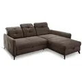 Produktbild: Ecksofa mit Funktion Loft Mikrofaser Braun Dunkelbraun