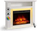 Produktbild: Elektrokamin Standkamin BALDERIA Liora – Heizung bis 2000 W, weiß