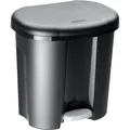 Produktbild: Rotho Kunststoff AG Rotho Mülleimer Trennsystem DUO, 20 Liter, Zweiteilige Abfalleimer 2 x 10 Liter mit Tretmechanismus , Farbe: schwarz 1760108080
