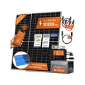 Produktbild: Solarway® 1000W Balkonkraftwerk mit Speicher 800W komplett Steckdose - neuester 800 Watt Wechselrichter - 1,6 kWh Anker Solix 1 - 500W bifaziale Solarmodule & Envertech & Anker