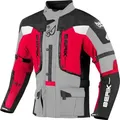 Produktbild: Berik Motorradjacke Dakota wasserdichte 3in1 Motorrad Textiljacke herausnehmbares Innenfutter,herausnehmbare Membrane,wasserdicht grau|rot|schwarz 50