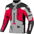 Produktbild: Berik Dakota wasserdichte 3in1 Motorrad Textiljacke, schwarz/grau/rot, 50