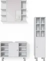 Produktbild: Vicco Badmöbel-Set Fynn, 3 Teile, mit Midischrank Tür groß, Weiß