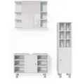 Produktbild: Vicco Badmöbel-Set, Weiß, Weiß, Holzwerkstoff, 20 Fächer, nicht einzeln stellbar,Rechteckig, 60x54x32 cm, Badezimmer, Badmöbelsets & Badmöbelserien, Badmöbel-Sets