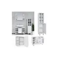 Produktbild: Vicco Badmöbel Set Fynn Spiegelschrank Waschbeckenunterschrank Hochschrank Bad