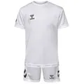 Produktbild: hummel T-Shirt Sportset Regular Fit Logodruck (2-tlg) hmlLOGO SET KIDS blau|weiß 128 EU