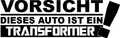Produktbild: NetSpares Plott Aufkleber Vorsicht Dieses Auto ist EIN Transformer Sticker Tuning