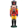 Produktbild: Seiffener Volkskunst Nussknacker Holzfigur Holz König Figur Höhe 50 cm groß (rot)