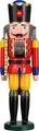 Produktbild: Seiffener Volkskunst Nussknacker Nussknacker König rot, Handarbeit aus dem Erzgebirge