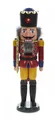 Produktbild: Nussknacker König rot-gelb 15x50x12 cm NEU Nußknacker Holzfigur Weihnachten