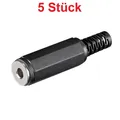 Produktbild: Klinke Kupplung Buchse weiblich 3,5mm Stereo Audio Kopfhörer Stecker Lötversion