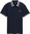 Produktbild: TOM TAILOR Polo-Shirt mit Kontraststreifen und Logo-Patch, kurzärmlig Größe: S