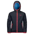 Produktbild: Jack Wolfskin Softshelljacke Fourwinds (wind-& wasserabweisend) dunkelblau Kinder, Größe: 116