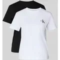 Produktbild: Calvin Klein Jeans T-Shirt Set mit Logo und Rundhalsausschnitt in Black, Größe L