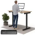 Produktbild: Ergotopia Schreibtisch Desktopia One (elektrisch höhenverstellbarer Schreibtisch) beige 138 cm
