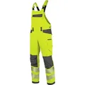 Produktbild: Würth MODYF Arbeitslatzhose Neon EN 20471 2 Hi-Vis Hose mit Latz Professionelle, Männer Latzhose mit Reflexstreifen gelb 50