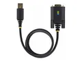 Produktbild: StarTech.com 1m USB auf Seriell Adapter, COM-Retention, FTDI, USB auf DB9 - Kabel USB / seriell - USB (M)