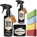 Produktbild: SPARSET Auto Reiniger, Leder Reiniger, Lederbalsam + 4 Mikrofasertücher
