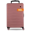 Produktbild: cocoono Trolley Polycarbonat Hartschalenkoffer mit Rollen & TSA-Schloss – leicht, extra breites Gestänge rosa 77 cm