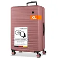 Produktbild: Cocoono® Polycarbonat Koffer 96L Premium Trolleys – Stilvoller Reisekoffer mit Rollen – TSA-Schloss - Trolley & Hartschalenkoffer – Ultraleichtes Gepäck (Frozen pink, XL, 75cm)