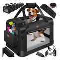 Produktbild: LOVPET® Hundebox Hundetransportbox faltbar Inkl.Hundenapf Transporttasche Hundetasche Transportbox für Haustiere, Hunde und Katzen Haustiertransportbox