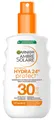 Produktbild: GARNIER After Sun-Spray Garnier Hydra Protect+ 24h LSF 30, Beugt sonnenbedingte Hautalterung vor, wasserfest, zieht schnell ein.