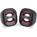 Produktbild: Multimedia-Lautsprecher 2.0 USB Life Mini SCHWARZ/ROT SCHWARZ/ROT