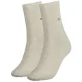 Produktbild: TOMMY HILFIGER Damen Socken, Classic, Strümpfe, einfarbig, Vorteilspack Beige 39-42 2er Pack (1 x 2P)