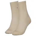 Produktbild: Tommy Hilfiger Damen Th Women Casual 2p Socken, Beige Light Beige Melange, 39-42