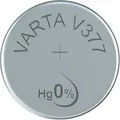 Produktbild: VARTA V 377 Knopfzelle silber, 27mAh, 1.55V, 6.8mm Durchmesser, 2.6mm Höhe