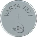 Produktbild: VARTA V 377 Knopfzelle silber, 27mAh, 1.55V, 6.8mm Durchmesser, 2.6mm Höhe