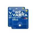 Produktbild: 2x VARTA V377 377 Uhren Batterie Knopfzelle SR66 SR626 AG4 Silberoxid 1,55V