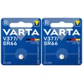 Produktbild: 2 x VARTA V377 377 Uhren Batterie Knopfzelle SR66 SR626 AG4 Silberoxid 1,55V