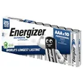 Produktbild: Energizer Ultimate Lithium Batterie AAA (10 Stück) - Die langlebigste AAA Batterien der Welt - 100% auslaufsichere Konstruktion - 100% plastikfreie Verpackung - 25 Jahre lagerfähig