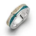 Produktbild: DUR Fingerring DUR Schmuck: Ring „Strandwellen“ mit Strandsand und Steinsand R5105 64 (20.4)