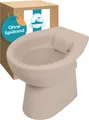 Produktbild: Calmwaters Tiefspül-WC Stand-WC spülrandlos, bodenstehend, Abgang Waagerecht, Beige-Bahamabeige, 07AB6143