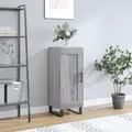 Produktbild: Sideboard grau sonoma eiche nachbildung 34,5x34x90 cm holzwerkstoff