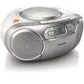 Produktbild: Philips AZ127/12 CD-Soundmachine, CD-Player Tragbar (UKW-Radio, CD, Kassettendeck, Dynamic Bass Boost, Audioeingang) Silber