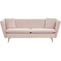 Produktbild: Beliani 3-Sitzer-Sofa, Rosa, Textil, 200x77x80 cm, Wohnzimmer, Sofas & Couches, Sofas, 3-Sitzer Sofas