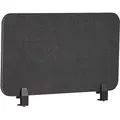 Produktbild: BELIANI Schreibtisch Trennwand Dunkelgrau Stoff PET Kunststoff 72 x 40 cm zum Aufstellen Klemmen Schallschutz Sichtschutz Pinnwand Büro Home Office - Grau