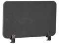 Produktbild: Beliani Schreibtisch Trennwand Akustik Polster dunkelgrau 72 x 40 cm Schallschutz Wally