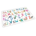 Produktbild: stabiles Vinyl Tischset - Tier ABC Aquarell Kinder Platzset abwaschbar