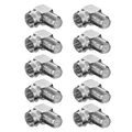 Produktbild: 10x Sat F-Stecker gewinkelt F-Winkelstecker Winkeladapter F-Adapter F-Buchse TV